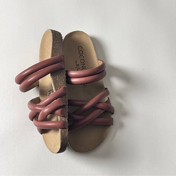 Coconuts by Matisse Women's Zurie Brown Strappy Sandals Sz 9 - Picture 6 of 12